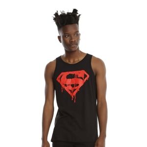 DC Comics Superman Drip Logo Tank Top Medium Men's